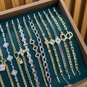 Gold and Silver Chain Bracelet (Assorted Designs)