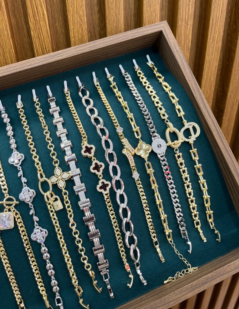 Gold and Silver Chain Bracelet (Assorted Designs)